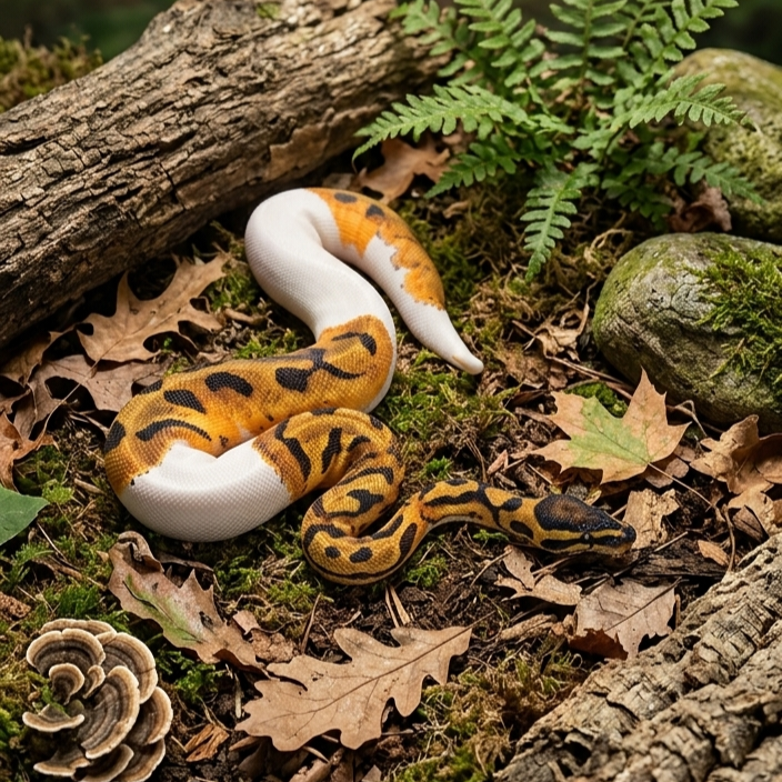 Ball Python Orange Dream Piebald
