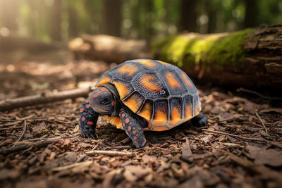 Cherry Head Red-Footed Tortoise